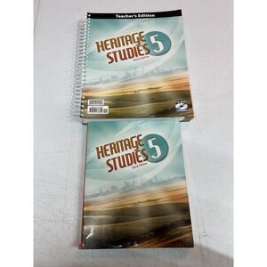 BJU Heritage Studies 5 -Set student and Teacher Edition w/CD  3rd edition‎